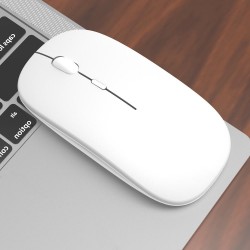 Apera GN-51 Kablosuz Flat Bluetooth Mouse Cep Telefonu Tablet Bilgisayar Sessiz Tık (Beyaz)