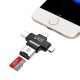 Apera GN-24 OTG 4 in 1 Micro USB Flash Disk Type C Mikro SD Kart Okuyucu I-OS i-Phone Android