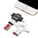 Apera GN-24 OTG 4 in 1 Micro USB Flash Disk Type C Mikro SD Kart Okuyucu I-OS i-Phone Android