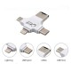 Apera GN-24 OTG 4 in 1 Micro USB Flash Disk Type C Mikro SD Kart Okuyucu I-OS i-Phone Android