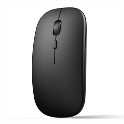 Apera GN-51 Kablosuz Flat Bluetooth Mouse Cep Telefonu Tablet Bilgisayar Sessiz Tık (Siyah)