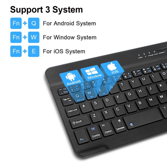 Apera GN-62 Kablosuz Bluetooth Klavye Mouse Seti Ultra İnce Taşınabilir Türkçe Q Klavye