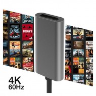 Apera BN01 Type-C 3.1 to Display Port Adaptör HDTV 4K 60Hz Alüminyum Kasa Tablet Telefon Bilgisayar