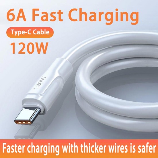 Apera BN95 Type-C 2 Metre Kablo 120W Süper Hızlı 6 Amper Ultra Kalın Şarj Data Kablosu Apera BN95 Type-C 2 Metre Kablo 120W Süper Hızlı 6 Amper Ultra Kalın Şarj Data Kablosu
