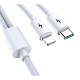 Apera BN93 iPhone Lightning ve Type-C 2in1 Kablo 5 Amper Hızlı Şarj Fast Charging