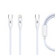 Apera BN94 iPhone Lightning ve Type-C 2in1 Kablo PD 5 Amper Hızlı Şarj Fast Charging