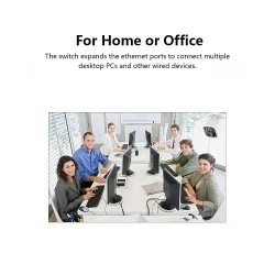 Apera NR3 5 Port Switch 100Mbps Ethernet İnternet Dağıtıcı Ağ Hub Ev Ofis İçin