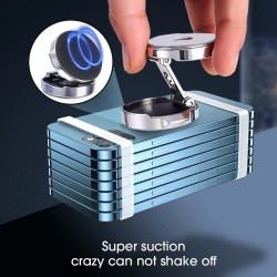 Apera NR6 Alüminyum Kasa Araç İçi Telefon Tutucu Çinko Alaşımlı Torpido Üstü 360 Derece 4 - 6,5 Inch