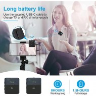 Apera NR47 iPhone DSLR Kablosuz Tekli Yaka Mikrofonu