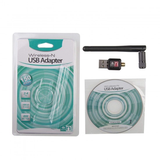 Apera NR58 2.4Ghz USB Wifi Kablosuz Ağ Adaptörü Wireless 5dBi Anten Gücü