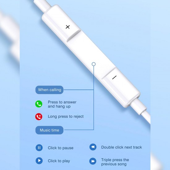 Apera NR69 iPhone 15 ve iPad Uyumlu Earpods Type-C Kulaklık
