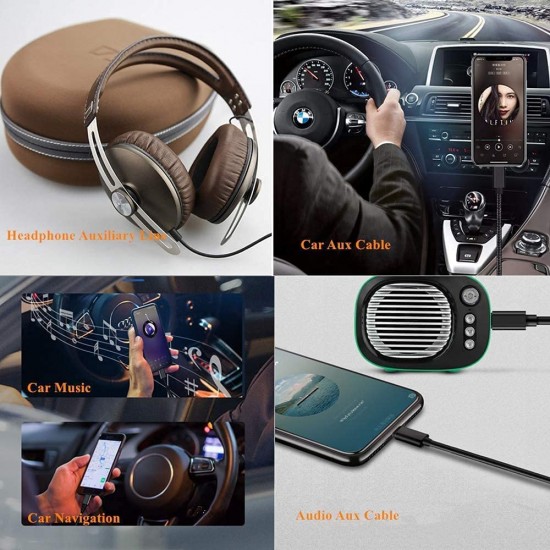 Apera NR72 iPhone Araç Ses Lightning to Aux Kablosu iOS 11.0.3 Üstü