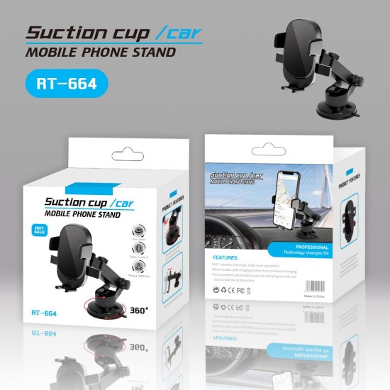 Apera NR73 Araç İçi Telefon Tutucu Tek El Kilitleme