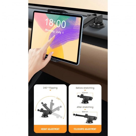 Apera NR77 Araç İçi Tablet ve Telefon Tutucu