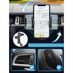 Apera Nr92 Araç İçi Havalandırma Telefon Tutucu Tek El Kullanım Piyano Black Tasarım