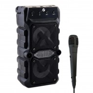 MT25 Karaoke Outdoor Bluetooth Hoparlör 8cm × 2 Adet Kablosuz Speaker Ses Bombası Radyo USB Micro SD Giriş