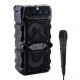 MT25 Karaoke Outdoor Bluetooth Hoparlör 8cm × 2 Adet Kablosuz Speaker Ses Bombası Radyo USB Micro SD Giriş