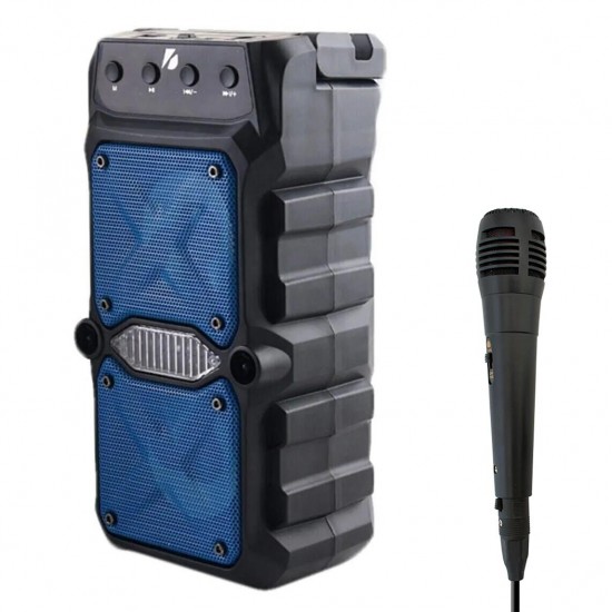 MT25 Karaoke Outdoor Bluetooth Hoparlör 8cm × 2 Adet Kablosuz Speaker Ses Bombası Radyo USB Micro SD Giriş