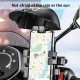 MT32 Motor Motosiklet Bisiklet Telefon Tutucu Yağmur Güneş Koruyucu GoPro Bağlantılı Damperli Şok Emici