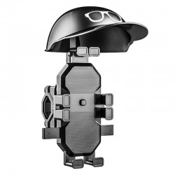 MT32 Motor Motosiklet Bisiklet Telefon Tutucu Yağmur Güneş Koruyucu GoPro Bağlantılı Damperli Şok Emici