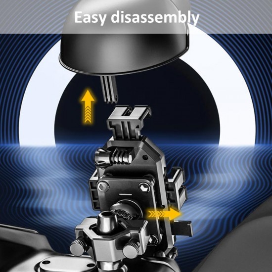 MT32 Motor Motosiklet Bisiklet Telefon Tutucu Yağmur Güneş Koruyucu GoPro Bağlantılı Damperli Şok Emici