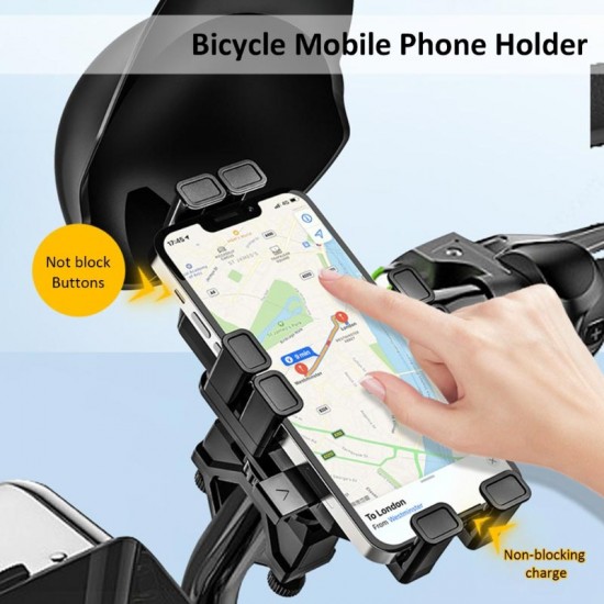 MT32 Motor Motosiklet Bisiklet Telefon Tutucu Yağmur Güneş Koruyucu GoPro Bağlantılı Damperli Şok Emici