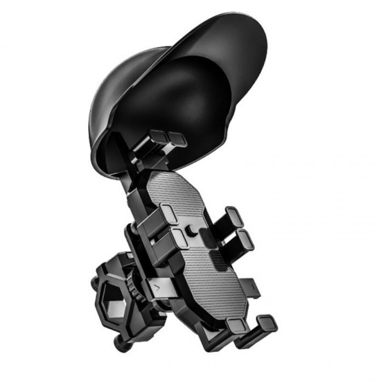 MT32 Motor Motosiklet Bisiklet Telefon Tutucu Yağmur Güneş Koruyucu GoPro Bağlantılı Damperli Şok Emici