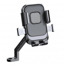 MT33 Motor Motosiklet Telefon Tutucu Ayna Montaj Tek El Kullanım Ototmatik Kilitleme