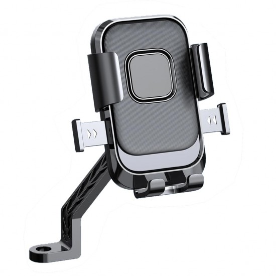 MT33 Motor Motosiklet Telefon Tutucu Ayna Montaj Tek El Kullanım Ototmatik Kilitleme