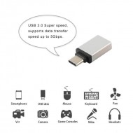 MT49 USB 3.0 to Type-C OTG Dönüştürücü Adaptör iPhone ile Uyumlu 15 Android Macbook ile Uyumlu