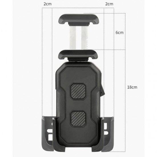 MT54 Motor Motosiklet ve Bisiklet Telefon Tutucu Gidon Uyumlu Yüksek Kalite Tüm Telefonlarla Uyumlu