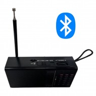 Meir M-568BT Mini Cep Radyosu Bluetooth Hoparlör Şarjlı FM Radyo Micro SD MP3 Desteği AUX Kulaklık Çıkışı