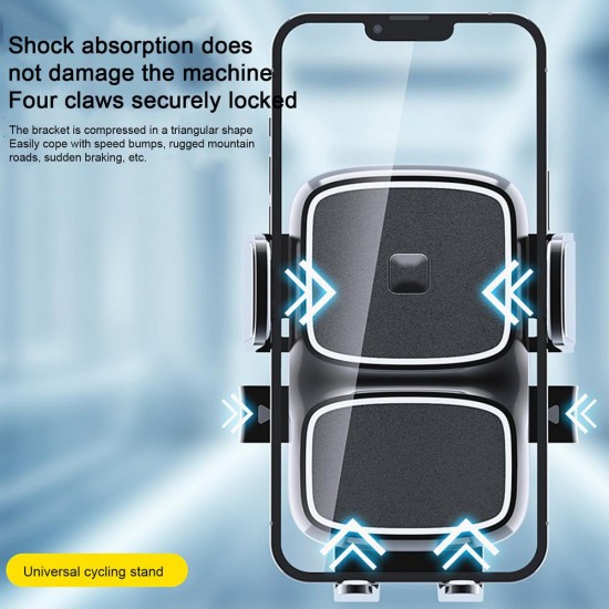 MT63 Motosiklet Bisiklet Telefon Tutucu Gidon Uyumlu Otomatik Kilitleme