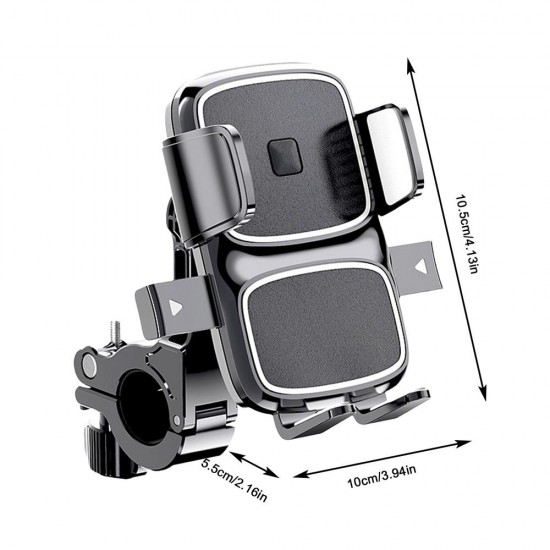 MT63 Motosiklet Bisiklet Telefon Tutucu Gidon Uyumlu Otomatik Kilitleme