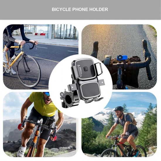 MT63 Motosiklet Bisiklet Telefon Tutucu Gidon Uyumlu Otomatik Kilitleme