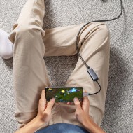 MT76 Mac Windows Uyumlu Type-C to 1000Mbps RJ45 Ethernet Çevirici Adaptör Metal Kasa