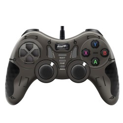 MT40 Çift Analoglu Kol USB PC Bilgisayar PS3 Oyun Kolu Gamepad Joystick (Siyah)