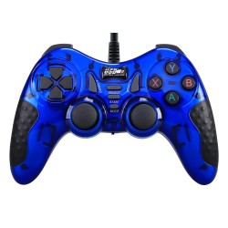 MT40 Çift Analoglu Kol USB PC Bilgisayar PS3 Oyun Kolu Gamepad Joystick (Lacivert)