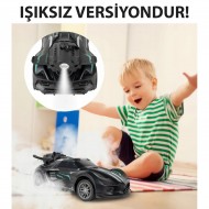 MT99 Işıksız Versiyon Kırılmaz Uzaktan Kumandalı Şarjlı Duman Atan Oyuncak Araba 18 Cm Boyunda