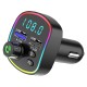 GA03 RGB Renkli FM Transmitter MP3 Çalar Bluetooth 5.3 Çakmaklık Hızlı Şarj Aleti