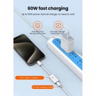 GA10 Mac-Book iPhone ile Uyumlu Şarj Data Kablosu 15 ve Üstü Çevirici Type-C to Lightninng Adaptör