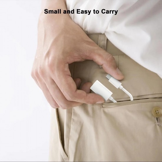 GA10 Mac-Book iPhone ile Uyumlu Şarj Data Kablosu 15 ve Üstü Çevirici Type-C to Lightninng Adaptör