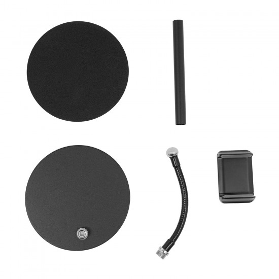 GA19 360 Ayarlı Metal Standlı Masa Üstü Metal Gövde Telefon Tutucu Telefon Standı Kaymaz Taban