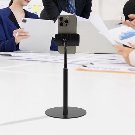 GA19 360 Ayarlı Metal Standlı Masa Üstü Metal Gövde Telefon Tutucu Telefon Standı Kaymaz Taban