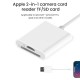 GA27 i-OS i-Pad ve i-Phone Uyumlu 8 Pin Lighting Çevirici Adaptör Micro SD ve SD Kart Okuyucu