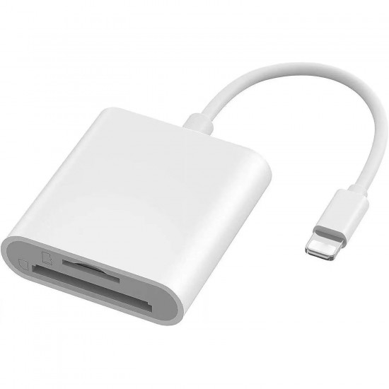 GA27 i-OS i-Pad ve i-Phone Uyumlu 8 Pin Lighting Çevirici Adaptör Micro SD ve SD Kart Okuyucu