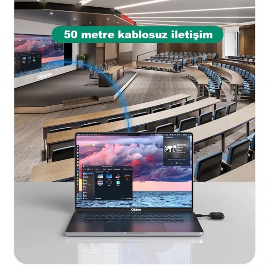 Apera Ga33 Type-C HDMI Transmitter and Receiver Verici ve Alıcı Wireless Kablosuz Gönderici 1080p 60Hz