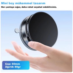 Apera GA37 Mag-Safe Ultra Sağlam Vakumlı Mini Araç Telefon Tutucu Ev Spor Salonu Fayans Ayna
