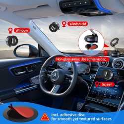 Apera GA38 Mag-Safe Ultra Sağlam Vakumlu Mini Araç Telefon Tutucu Ev Spor Salonu Fayans Ayna