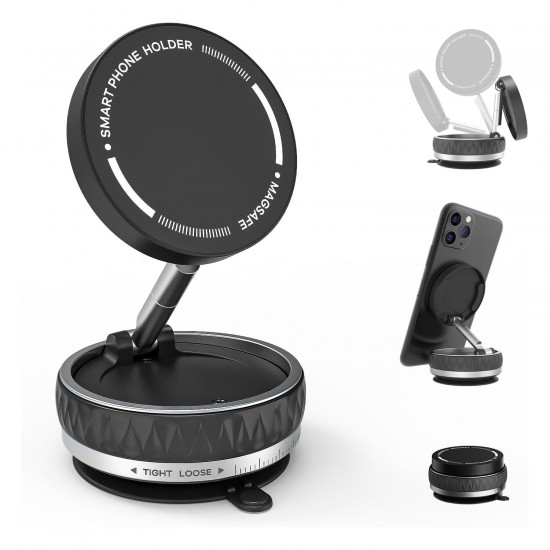 Apera GA39 Mag-Safe Ultra Sağlam Vakumlu Mini Araç Telefon Tutucu Ev Spor Salonu Fayans Ayna